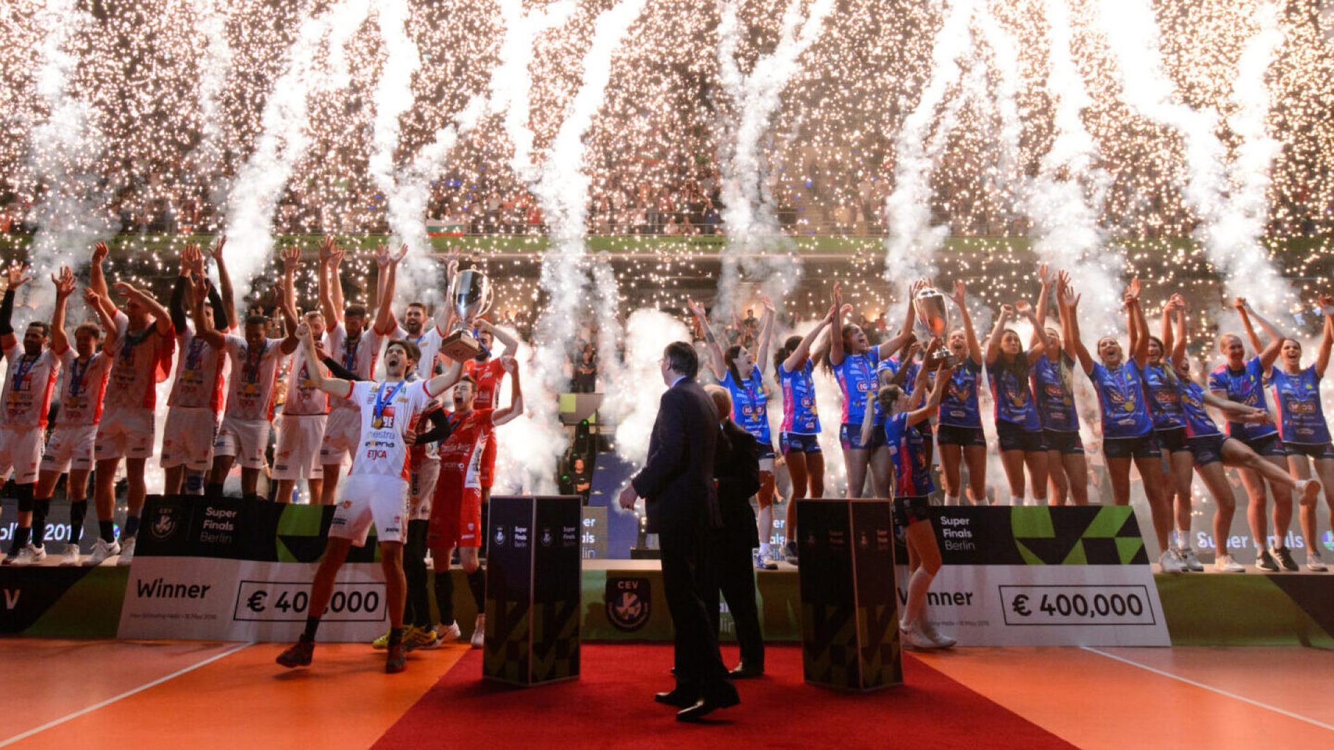 18.05.2019, Max Schmeling Halle, Berlin
Volleyball, CEV Champions League Volley 2019 Super Finals, Siegerehrung



Foto: Conny Kurth / www.kurth-media.de