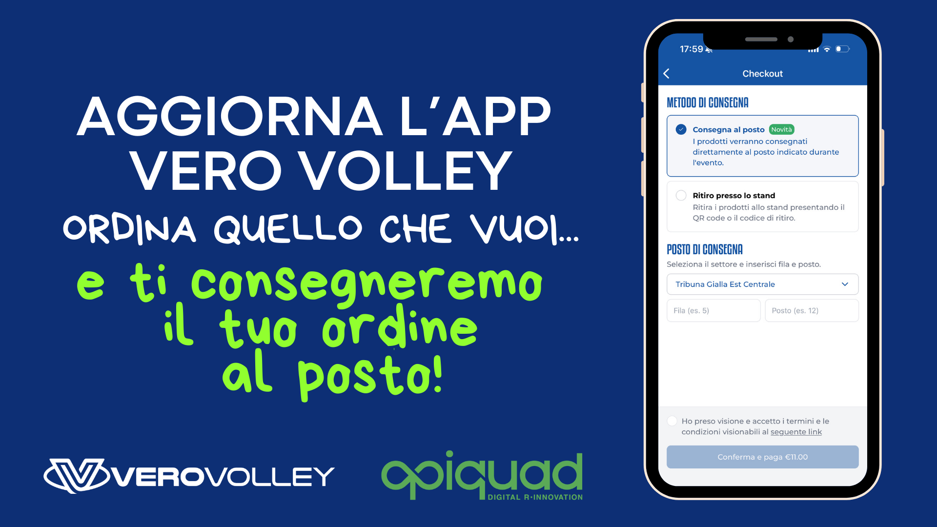 VV SHOPPING CENTER - consegna al posto