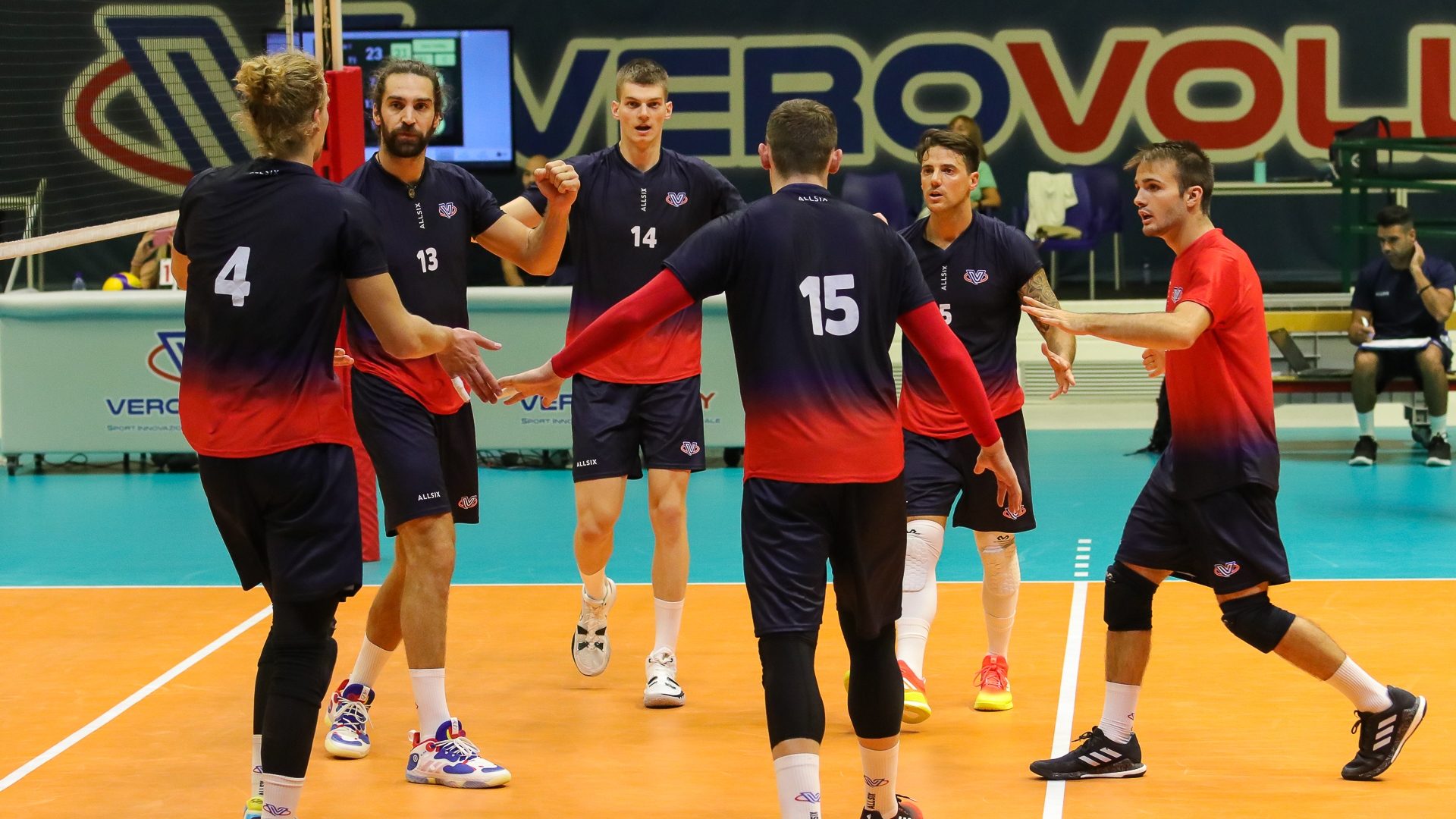 vero volley monza mashcile abbraccio amichevole vs bergamo